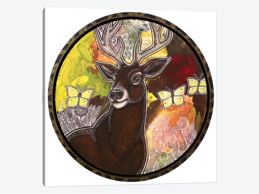 The Noble Stag by Lynnette Shelley 1-piece Canvas Art
