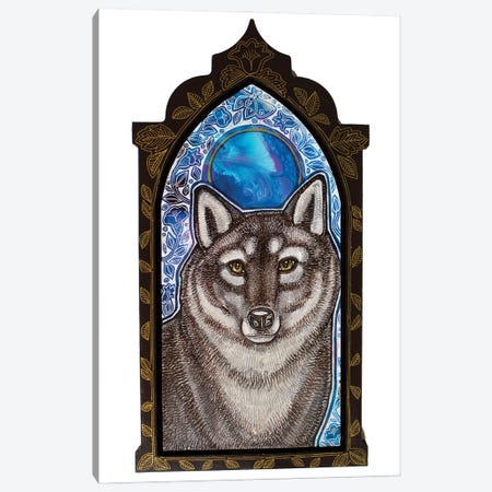 Wolf Moon Canvas Print #LSH413} by Lynnette Shelley Canvas Wall Art