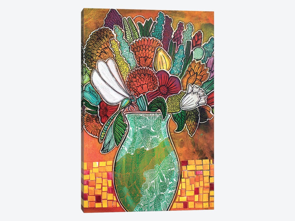 Blooming Dragonfly by Lynnette Shelley 1-piece Art Print