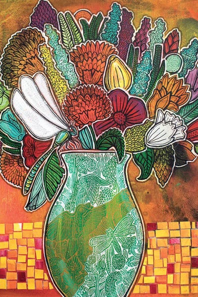 Dragonflies: Blooming Dragonfly by Lynnette Shelley