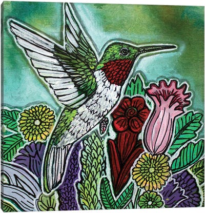 Garden Ruby Canvas Art Print - Lynnette Shelley