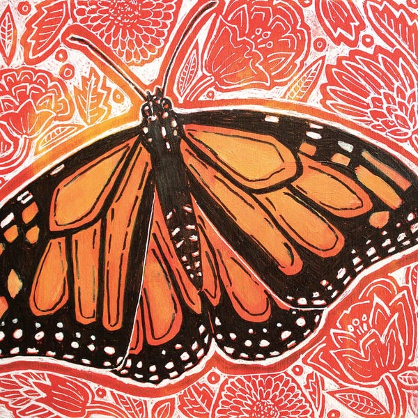 Monarch Butterflies: Visiting Monarch by Lynnette Shelley