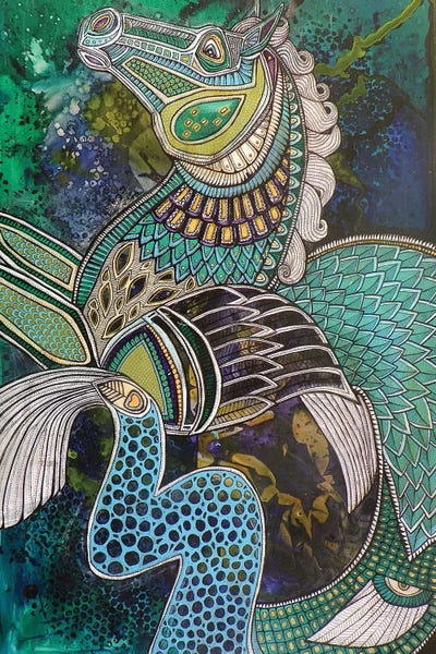 Hippokampos by Lynnette Shelley art print