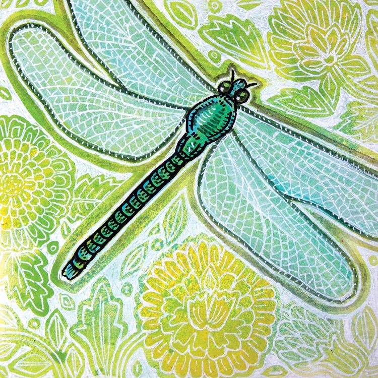 Summer Dragonfly by Lynnette Shelley wall art