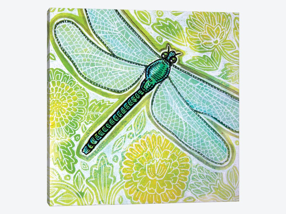 Summer Dragonfly by Lynnette Shelley 1-piece Canvas Art