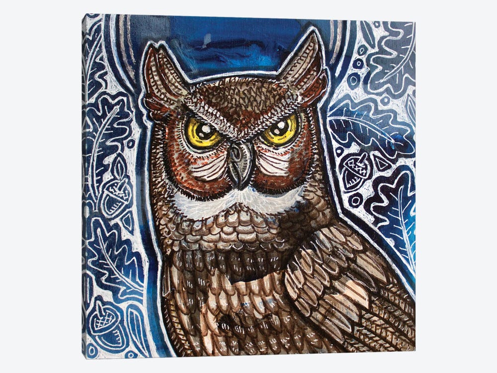 Harvest Moon Owl by Lynnette Shelley 1-piece Canvas Art