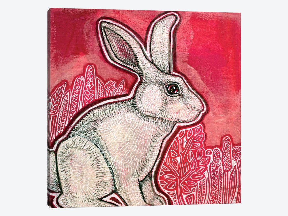White Rabbit by Lynnette Shelley 1-piece Canvas Print