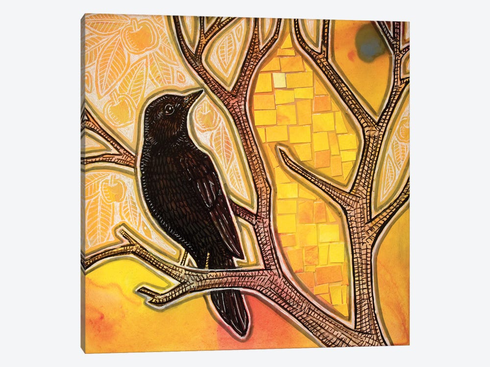 Good Morning Blackbird 1-piece Canvas Art