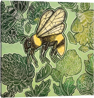 Sweet Bee Canvas Art Print - Lynnette Shelley