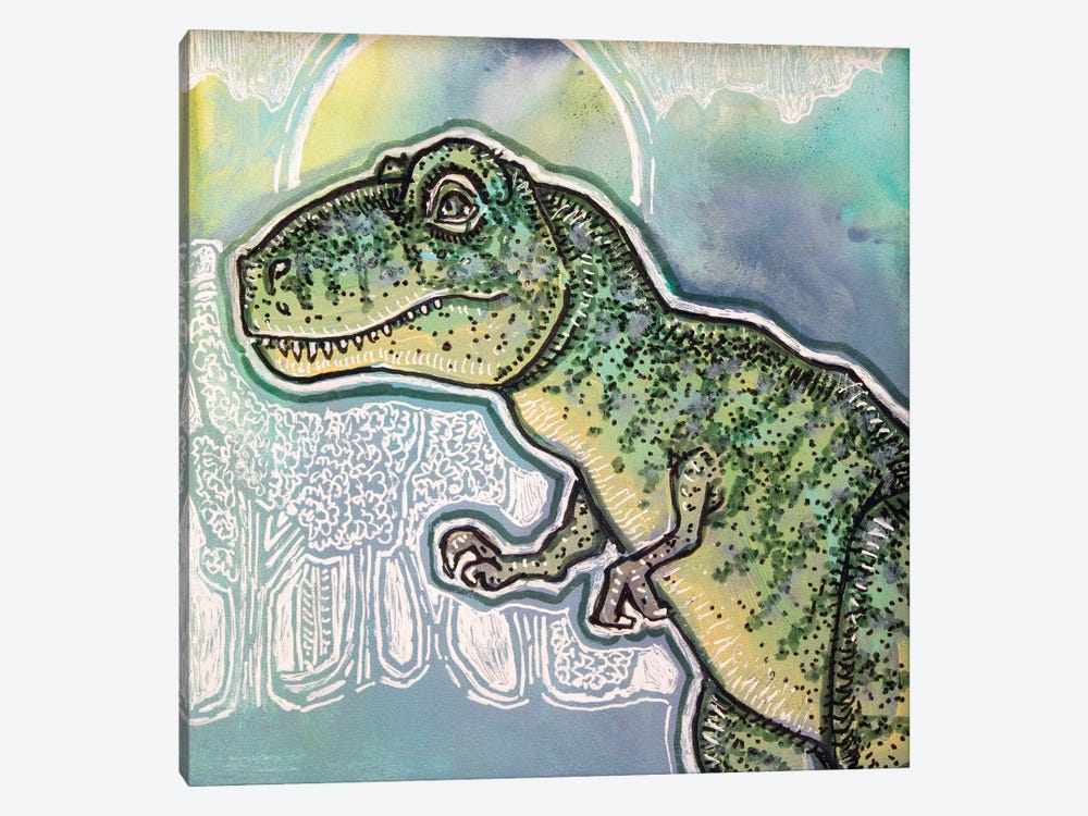T-Rex by Lynnette Shelley 1-piece Canvas Artwork