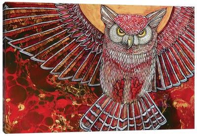 Hunter Owl Canvas Art Print - Lynnette Shelley