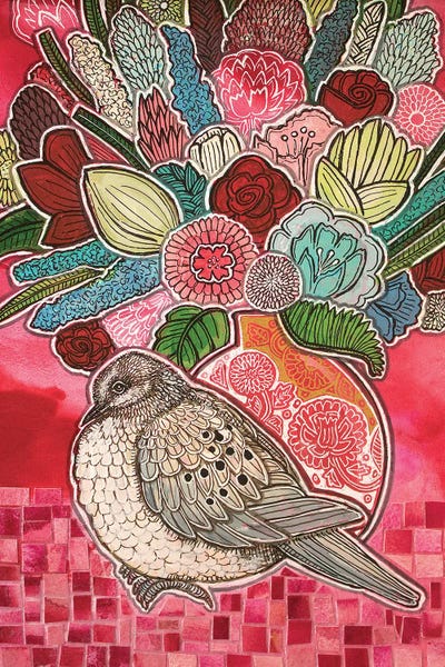 Flowers For Valentine by Lynnette Shelley art print