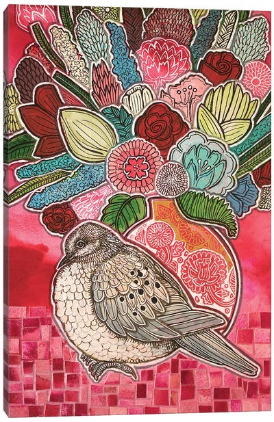 Flowers For Valentine Canvas Art Print - Lynnette Shelley