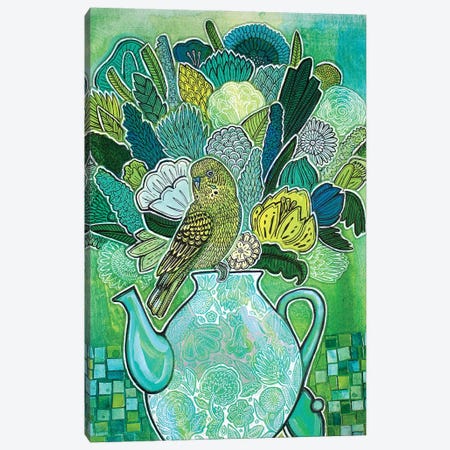 Green Tea Canvas Print #LSH502} by Lynnette Shelley Canvas Art