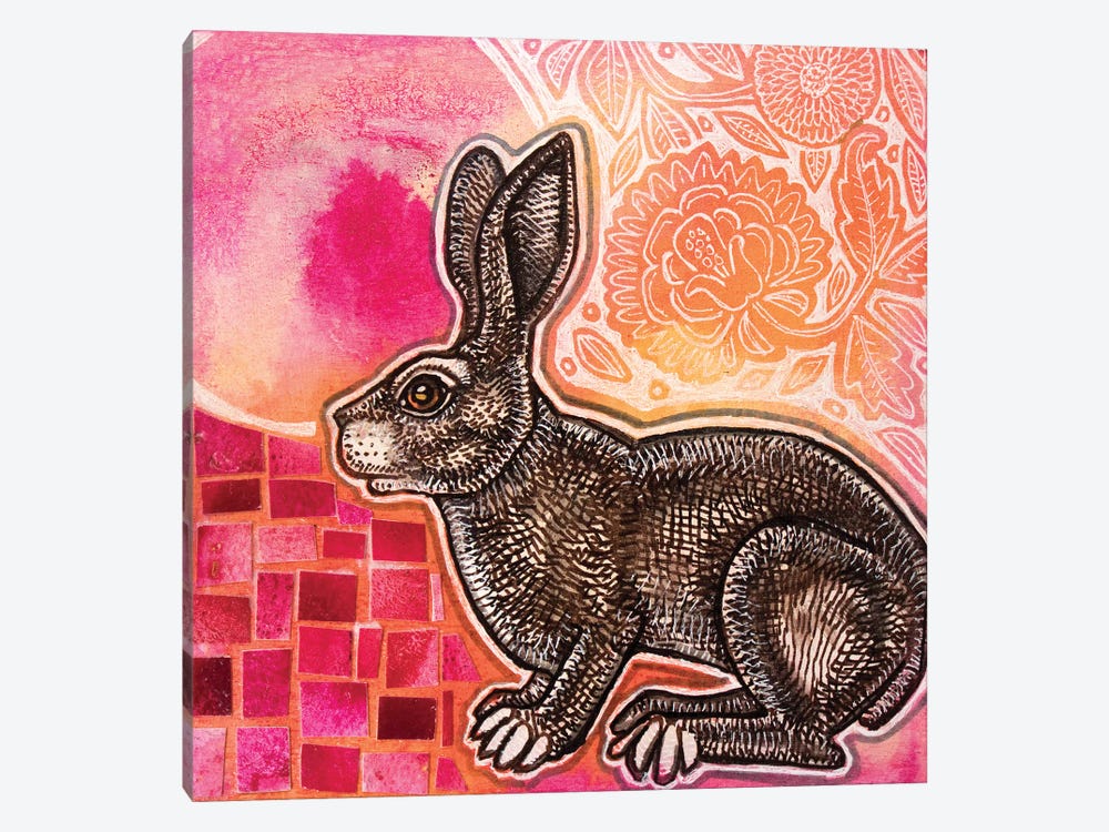 Springtime Rabbit by Lynnette Shelley 1-piece Art Print