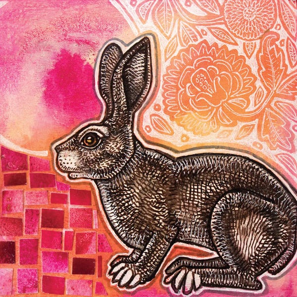 Lynnette Shelley: Springtime Rabbit by Lynnette Shelley