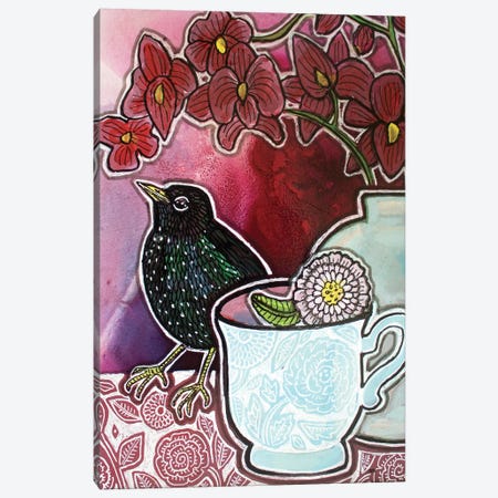 A Guest For Tea Canvas Print #LSH513} by Lynnette Shelley Art Print