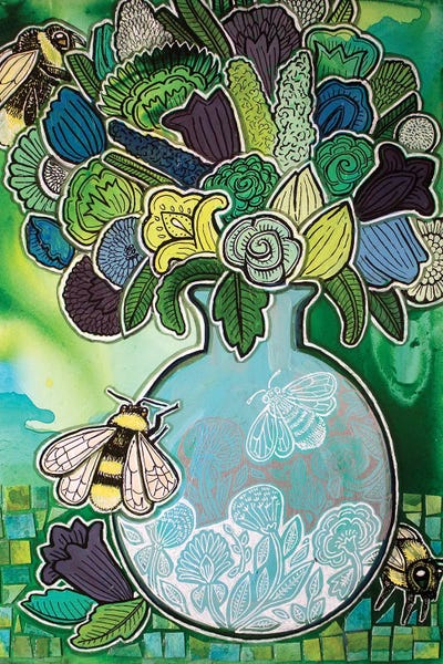 Bees: Bees And Blossoms by Lynnette Shelley