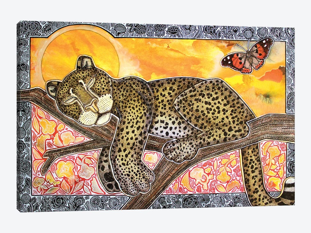 Sleeping Leopard by Lynnette Shelley 1-piece Canvas Art Print