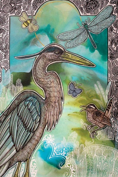 Dragonflies: Into The Wild Green I by Lynnette Shelley