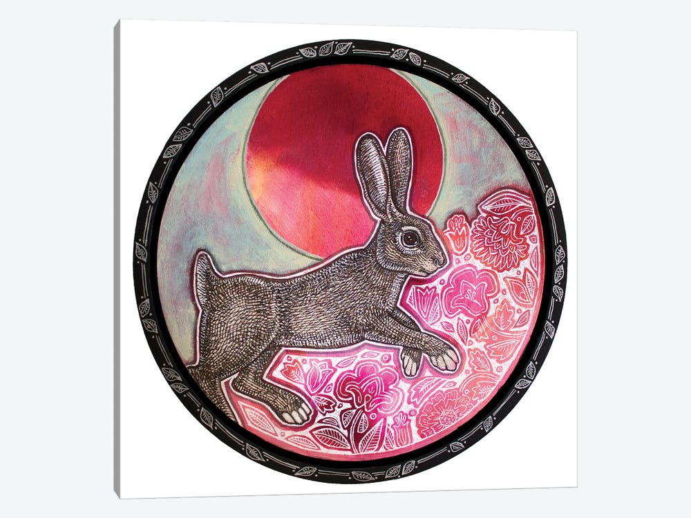 Spring Moon Hare by Lynnette Shelley 1-piece Canvas Wall Art