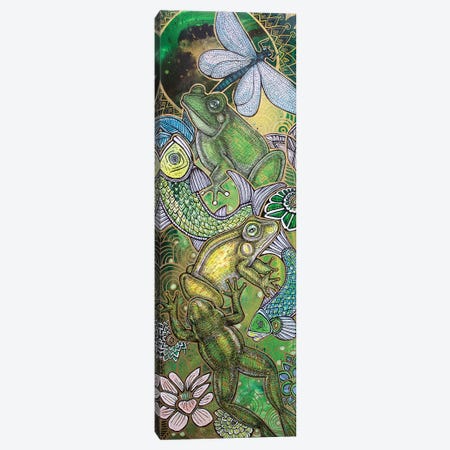 Leap Frog Canvas Print #LSH53} by Lynnette Shelley Canvas Wall Art