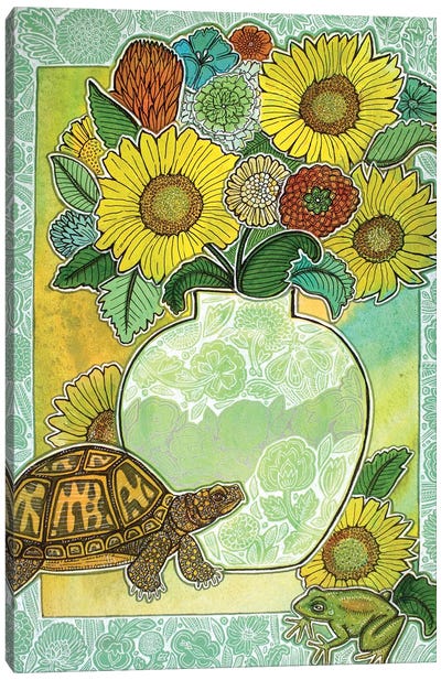 Summer Blooms Canvas Art Print - Lynnette Shelley