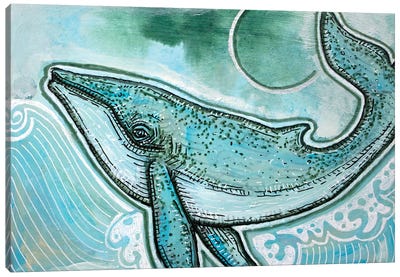 Voyager Canvas Art Print - Humpback Whale Art