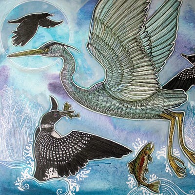 Blue Summer by Lynnette Shelley canvas print