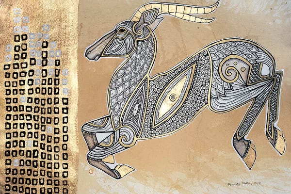 Goats: Leaping Impala by Lynnette Shelley