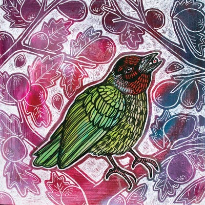 The Fig Eater by Lynnette Shelley multi panel art