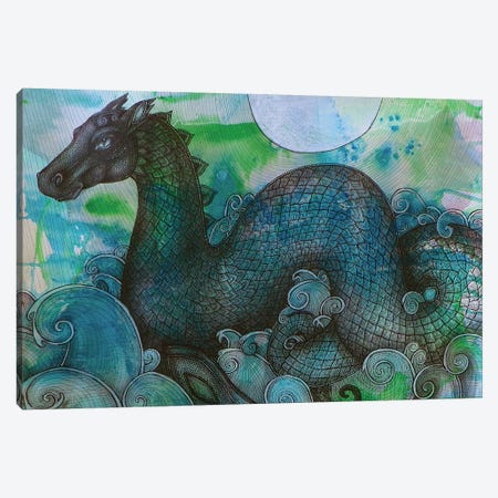 Loch Ness Monster Canvas Print #LSH55} by Lynnette Shelley Art Print