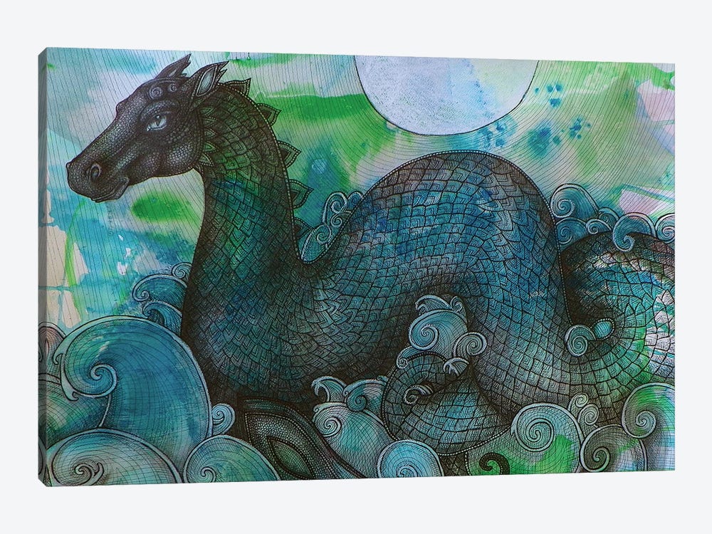 Loch Ness Monster by Lynnette Shelley 1-piece Art Print