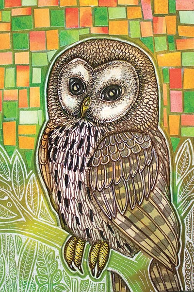 Owl Be Seeing You by Lynnette Shelley framed canvas print