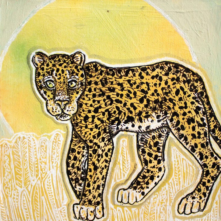 Sunny Day Leopard by Lynnette Shelley wall art