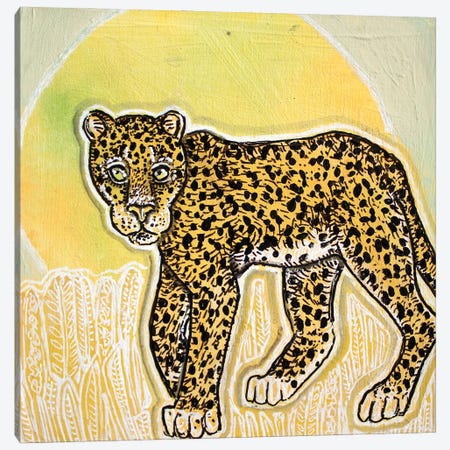 Sunny Day Leopard Canvas Print #LSH562} by Lynnette Shelley Canvas Artwork