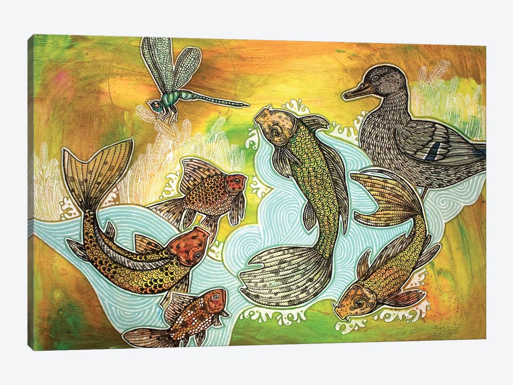 Golden Pond by Lynnette Shelley 1-piece Canvas Artwork