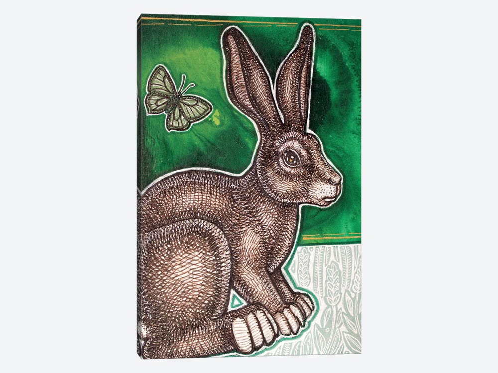 Rabbit In The Field by Lynnette Shelley 1-piece Canvas Art Print