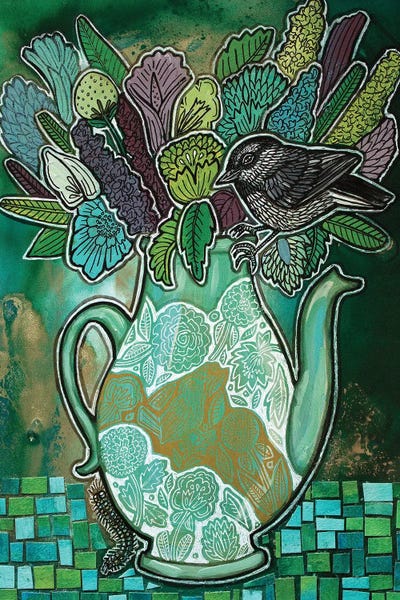 Morning Brew by Lynnette Shelley framed canvas print