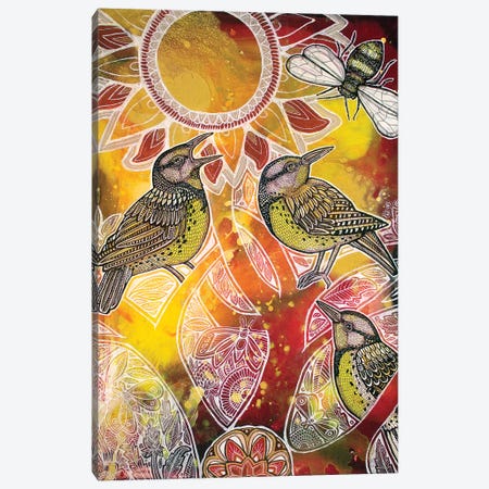 Meadowlark Summer Canvas Print #LSH57} by Lynnette Shelley Art Print