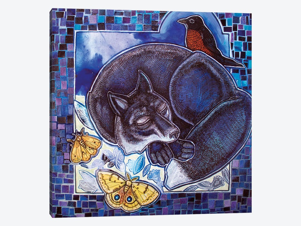 Dreaming Fox by Lynnette Shelley 1-piece Canvas Art