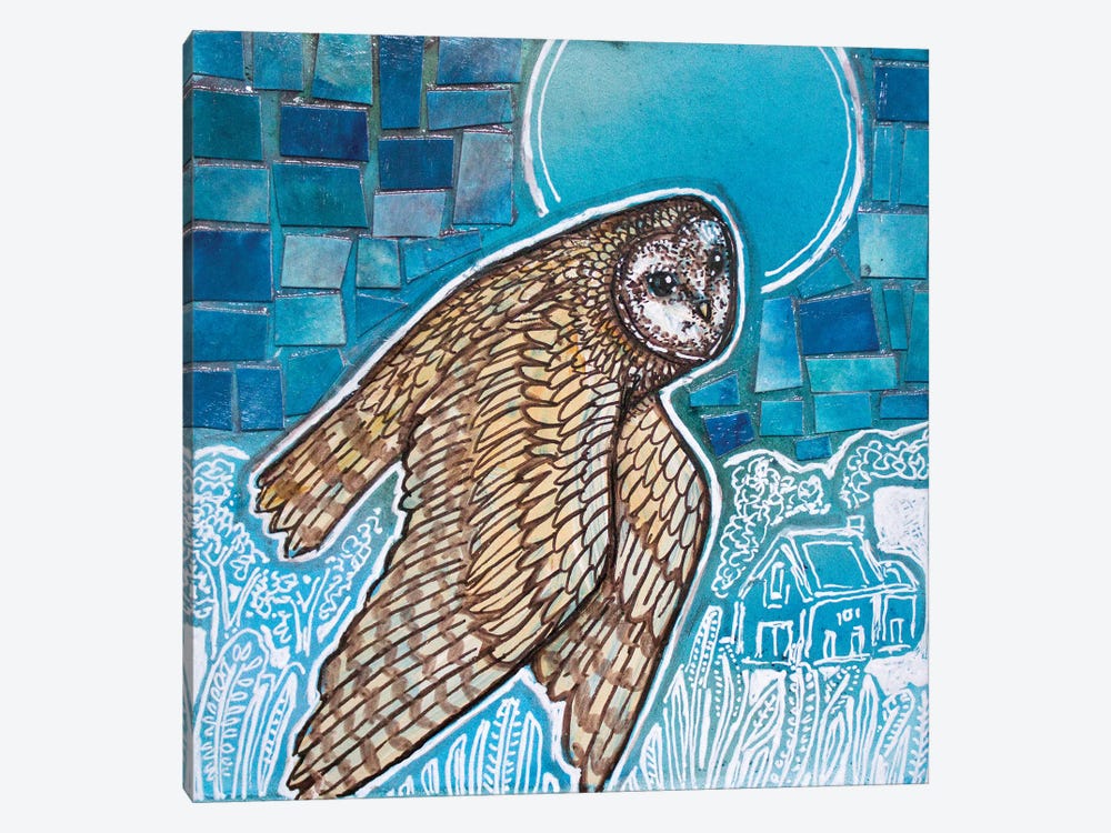 Owl Flight by Lynnette Shelley 1-piece Canvas Print