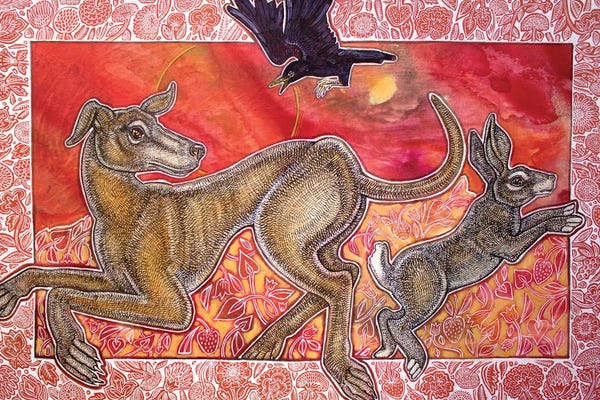 Lynnette Shelley: Hound And Hare by Lynnette Shelley