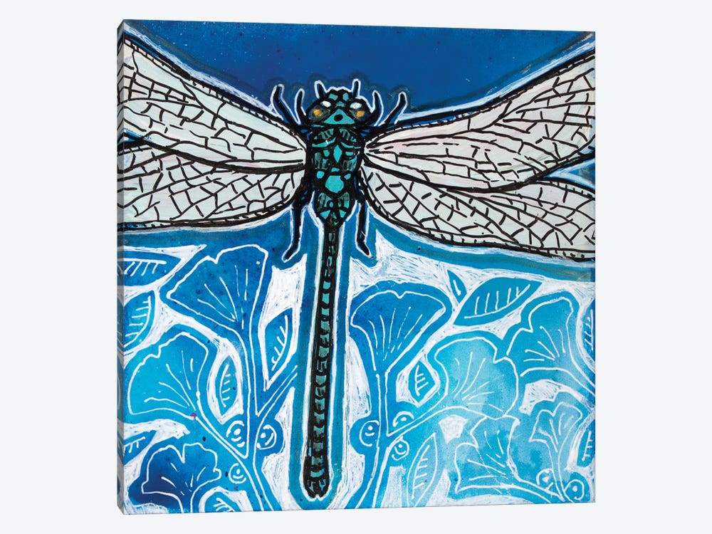Dragonfly Blues by Lynnette Shelley 1-piece Canvas Print