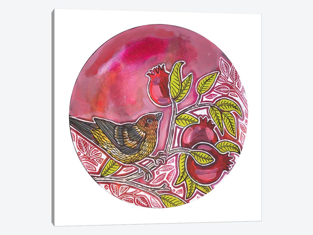 Pink Sky And Pomegranate by Lynnette Shelley 1-piece Art Print