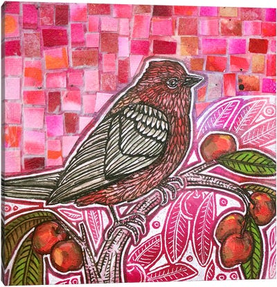 Sweet Cherry Canvas Art Print - Lynnette Shelley