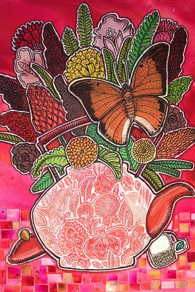 Masala Chai by Lynnette Shelley framed canvas print