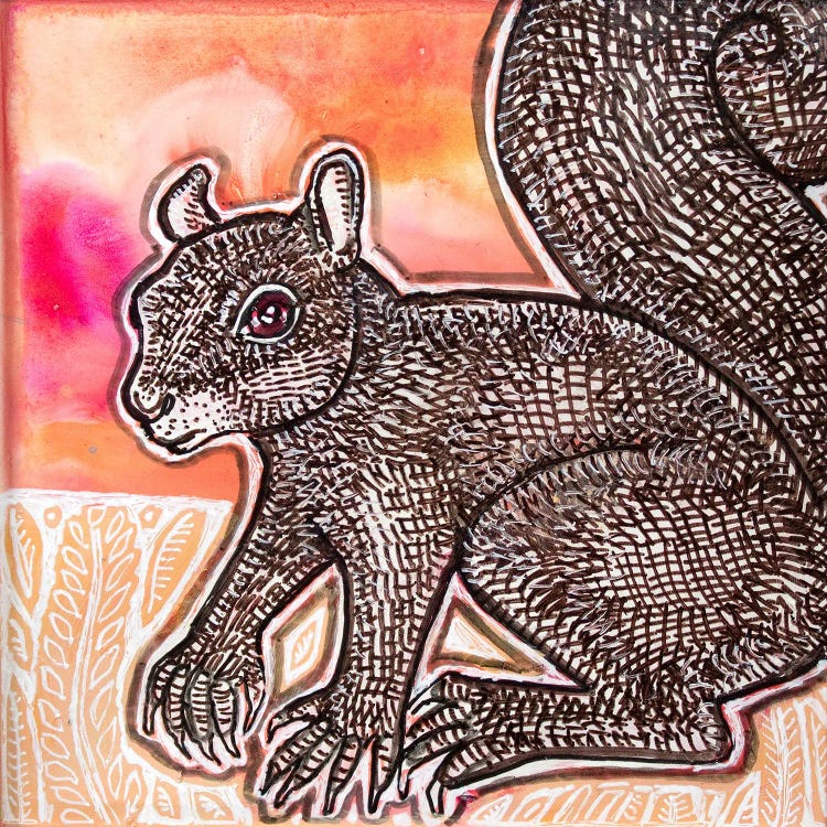 A Little Squirrely by Lynnette Shelley wall art