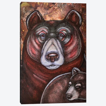 Mother Bear Canvas Print #LSH60} by Lynnette Shelley Canvas Print
