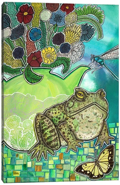 Breakfast Tea Canvas Art Print - Frog Art